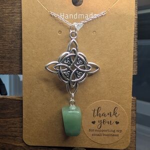 Green Aventurine Celtic Necklace